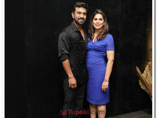Lovely Couple Charan N Upasana At Birthday Bash
